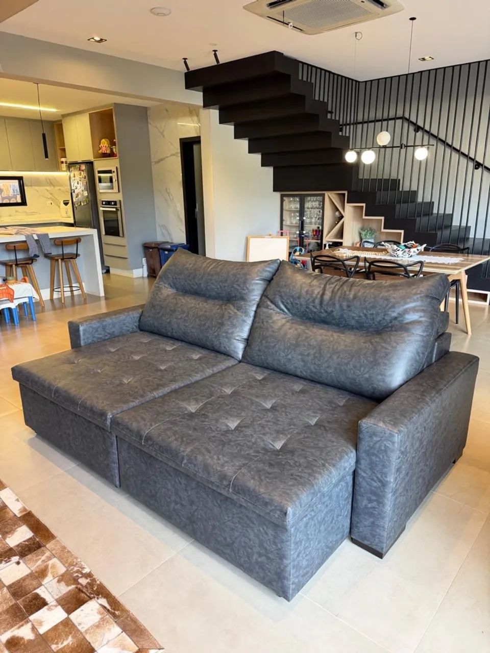 Sofa 3 lugares semi novo - Foto 5