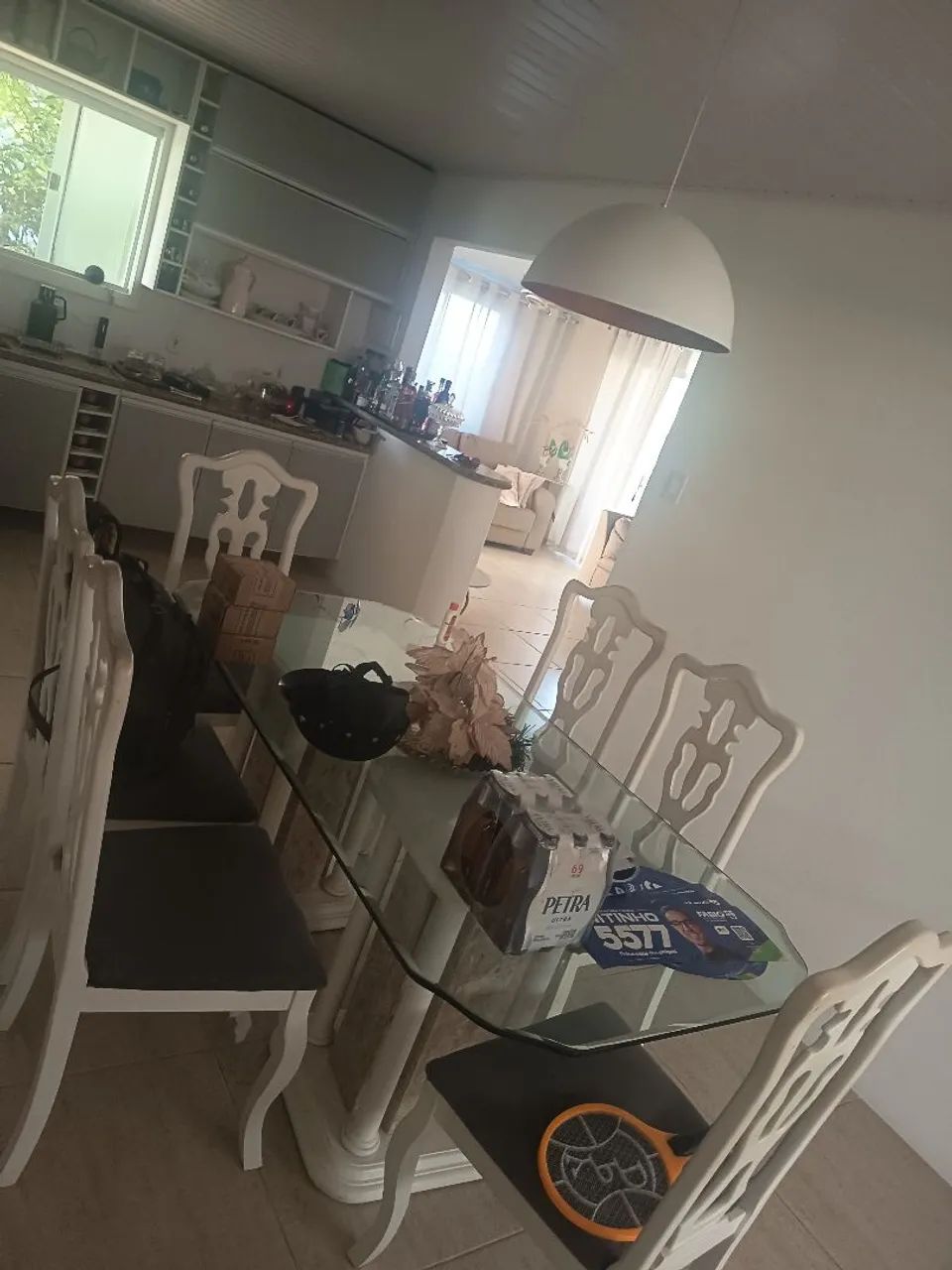 Mesa de jantar de madeira macica - Foto 3
