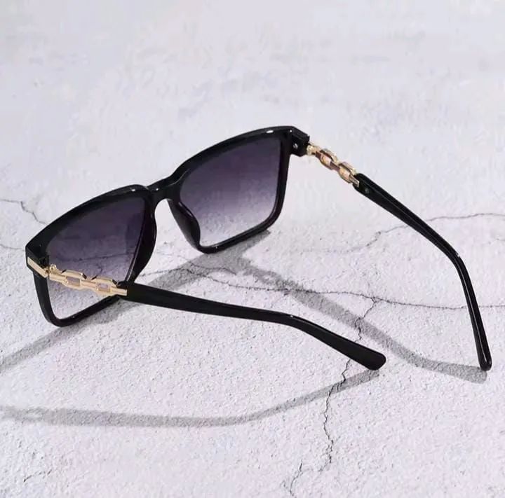 Moda Feminina Óculos De Sol Estilo Quadrado Lente Gradiente Anti-uv400 - Foto 2