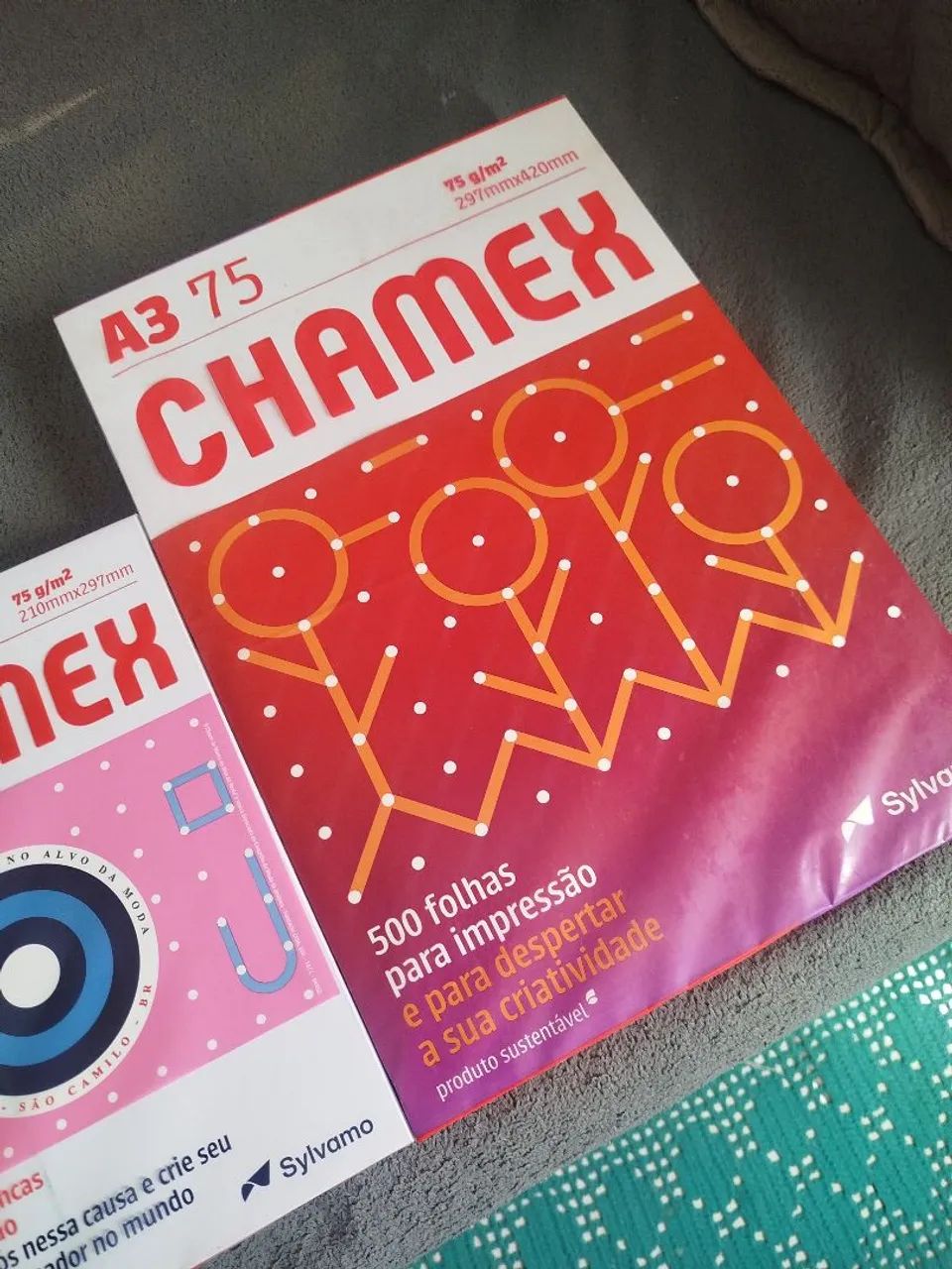 Chamex A3 + A 4 500 folhas