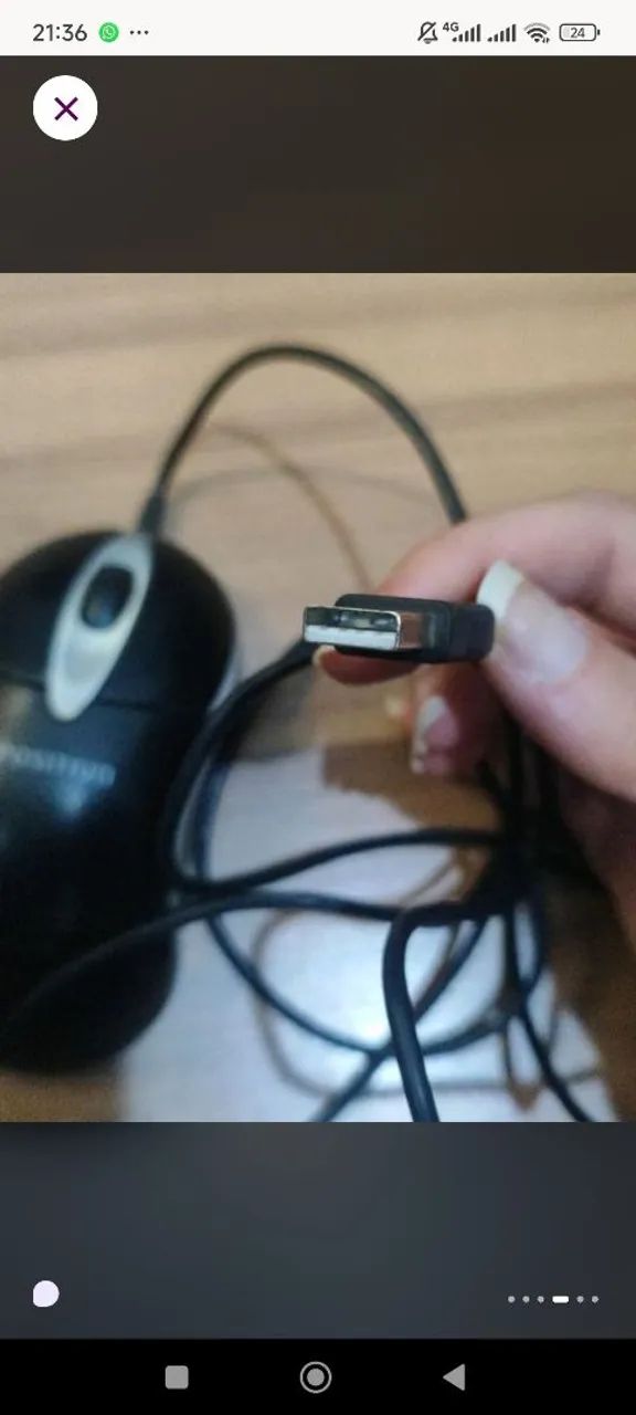 Mouse Positivo MS555 USB - Funcionando Perfeitamente - Foto 2