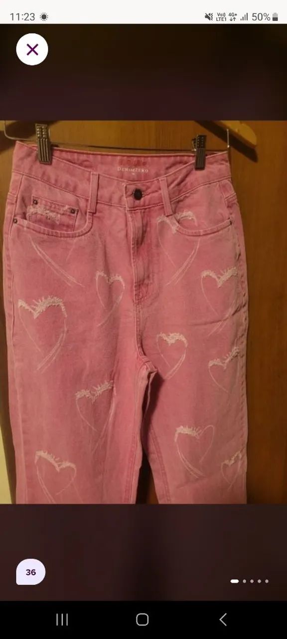 Calça mom jeans rosa  - Foto 2