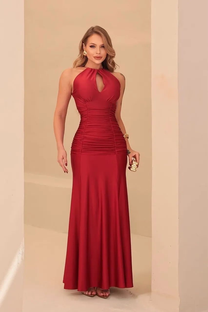 Vestido festa vermelho 