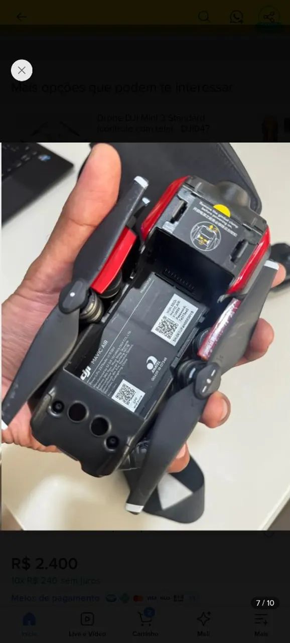 Vende-se drone original DJI Mavic Air completo  - Foto 5