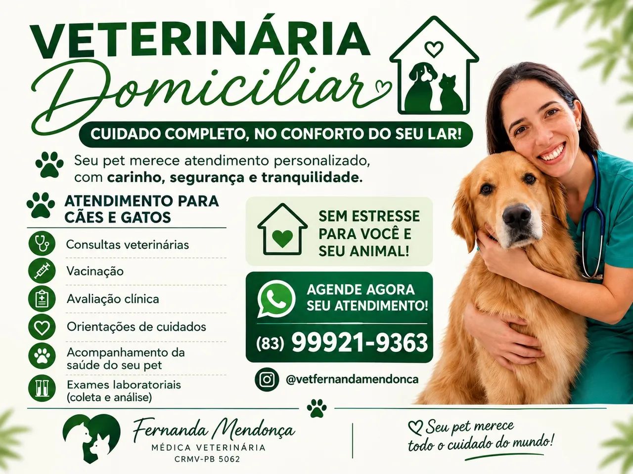 Veterinária à domicílio 