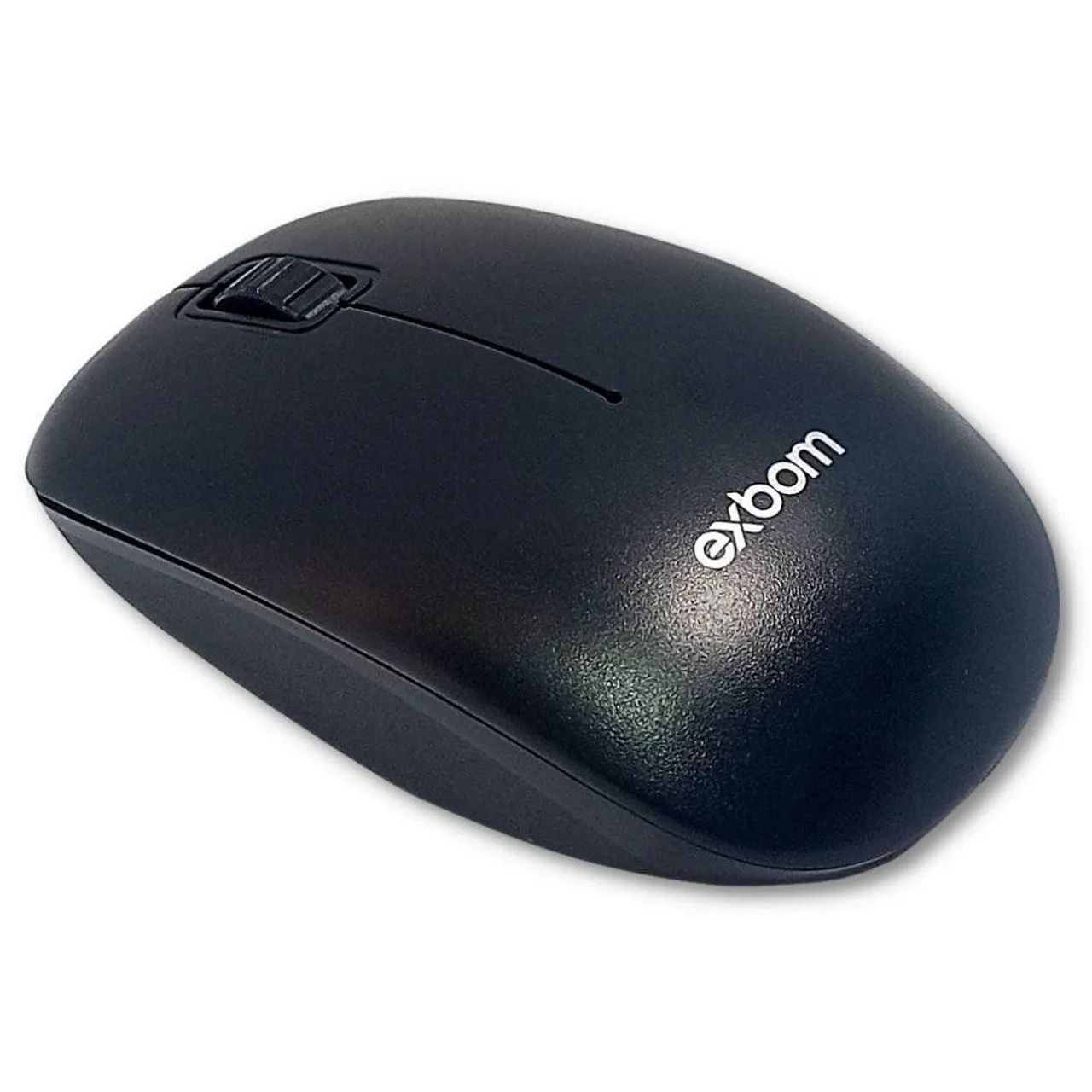 Mouse Sem Fio Exbom Preto a Pilhas - Foto 2