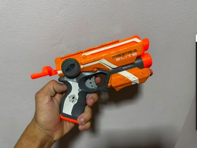 Nerf Elite Firestrike - Laranja - Ótimo Estado - Foto 3