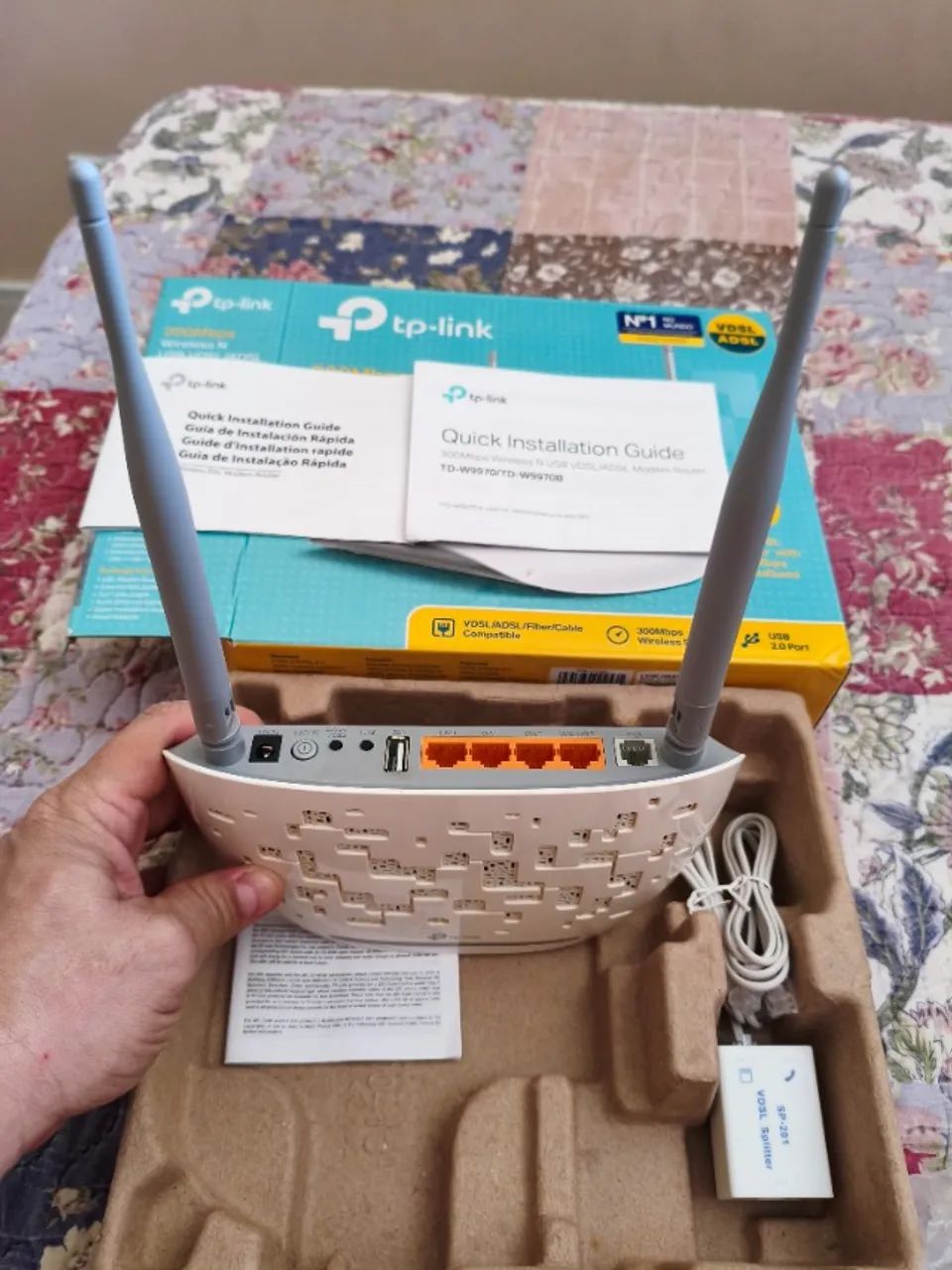 Roteador de modem com wifi TP-Link TD-W9970 branco (Semi Novo) - Foto 2