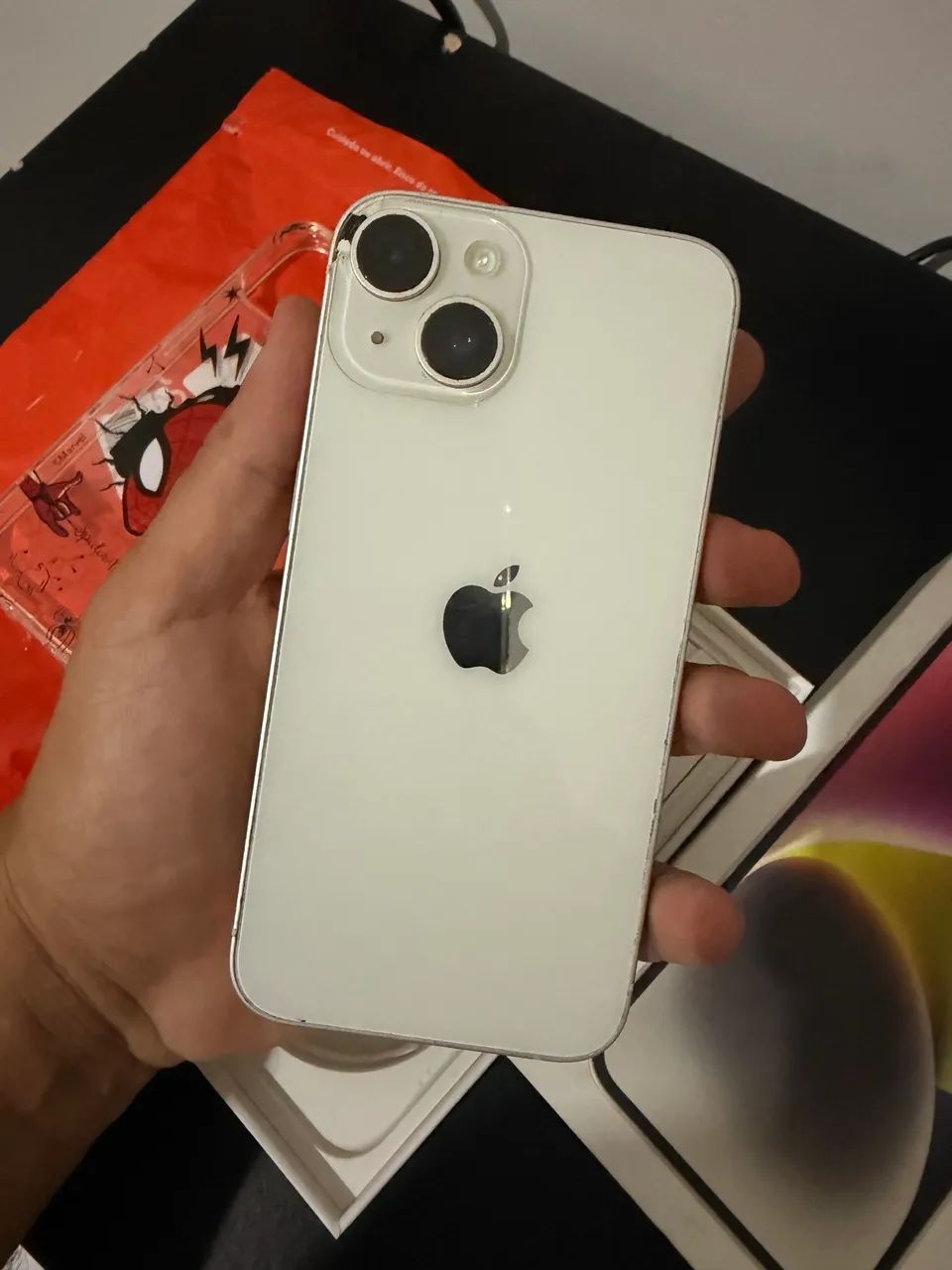 iPhone 14 128GB Branco | Bateria 100% | Caixa + Capa GoCase Nova - Foto 4