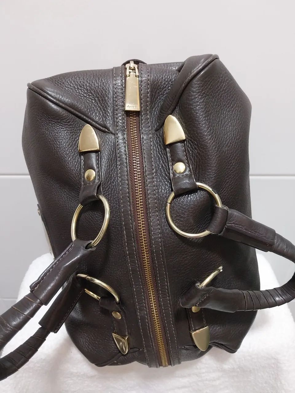 Bolsa de mão em couro - Foto 5