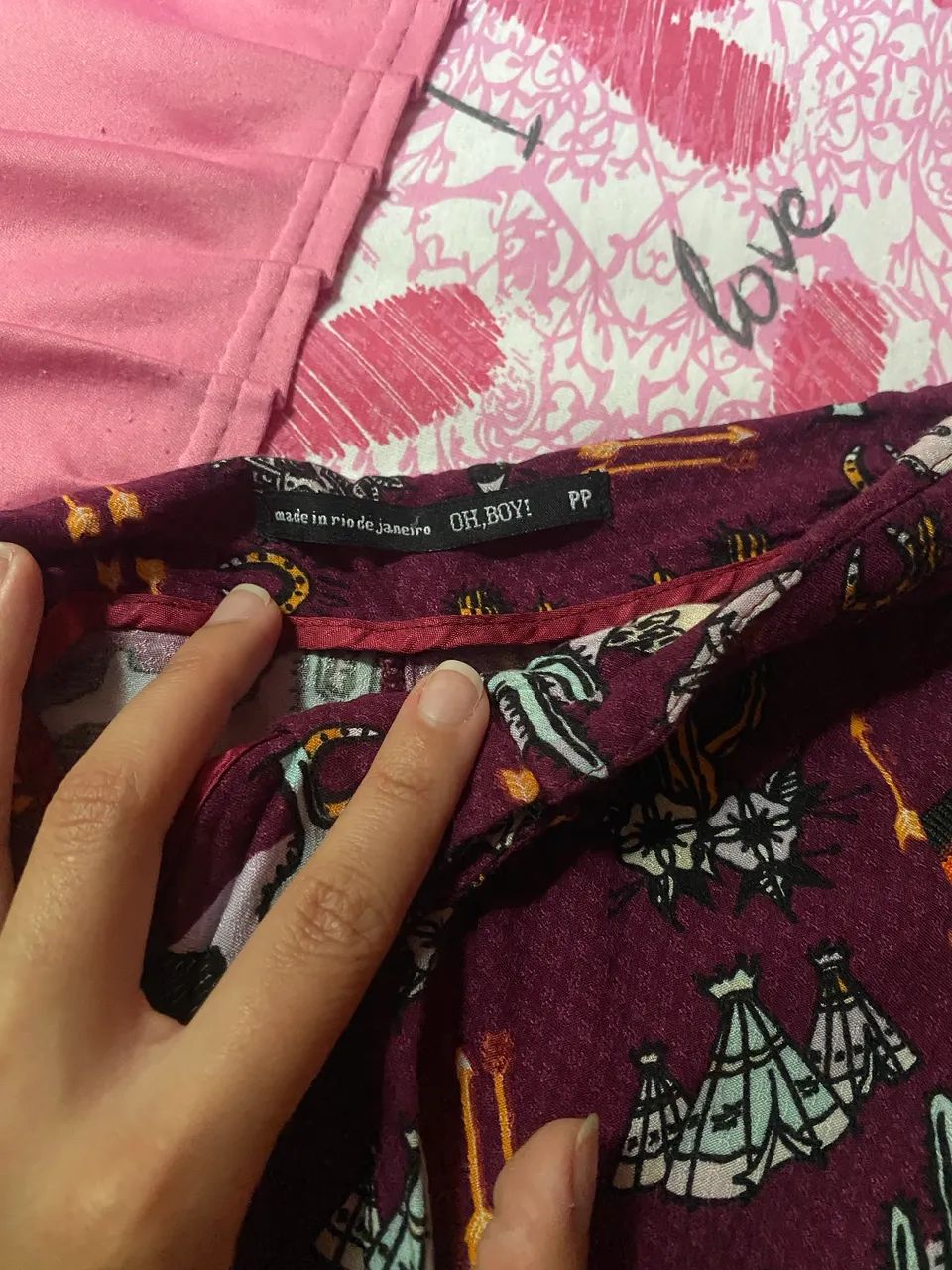 Short de tecido feminino oh Boy  - Foto 3