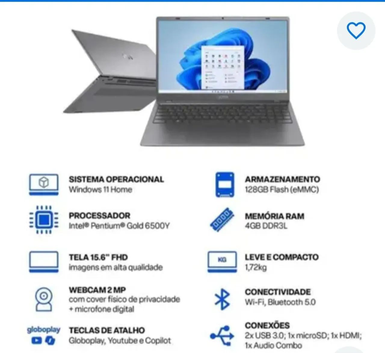 VENDO NOTEBOOK MULTI ULTRA ZERO NA CAIXA - Foto 5