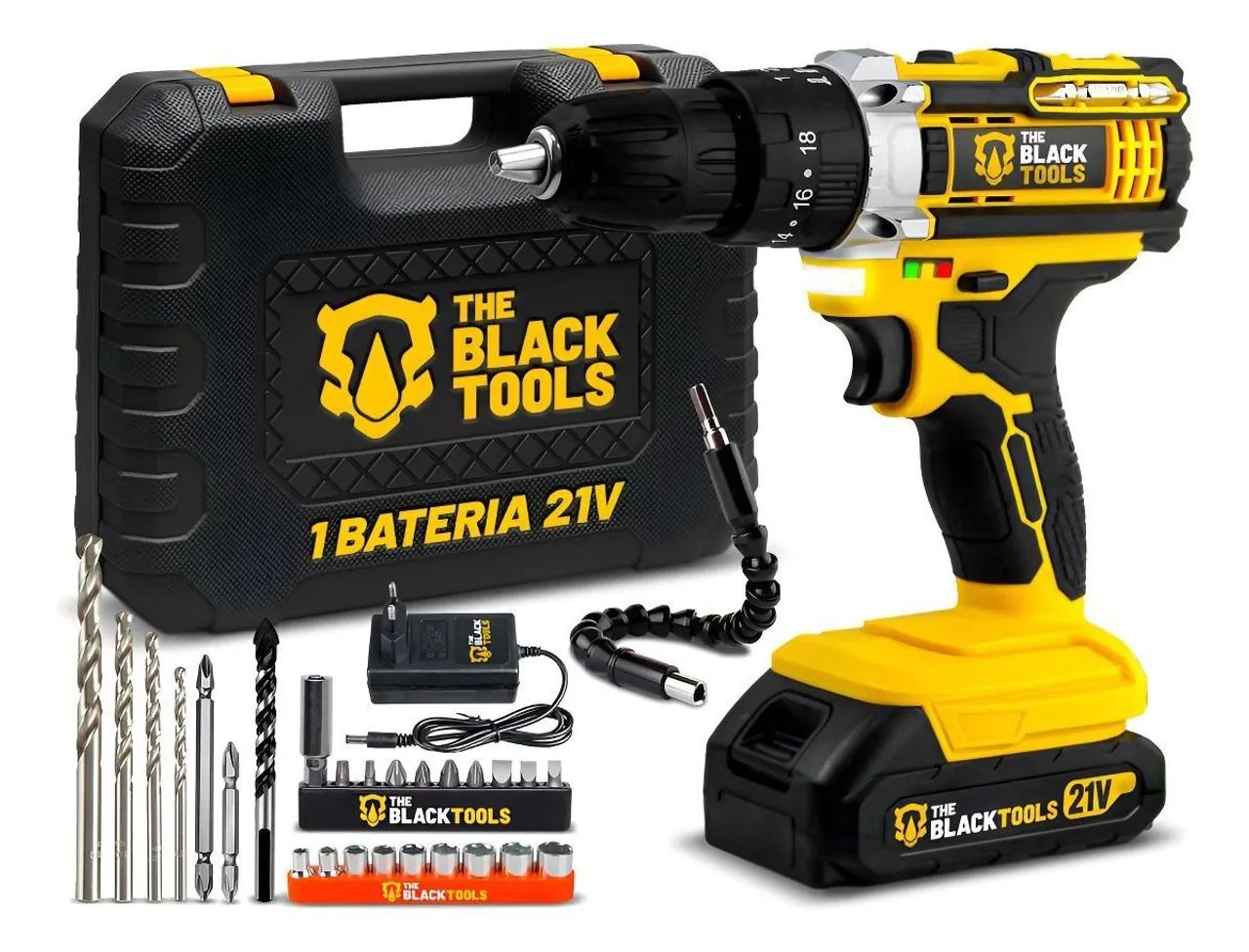 FT B&E 26/26.5 廃盤品 Furadeira e Parafusadeira Impacto Portátil The Black Tools 21v