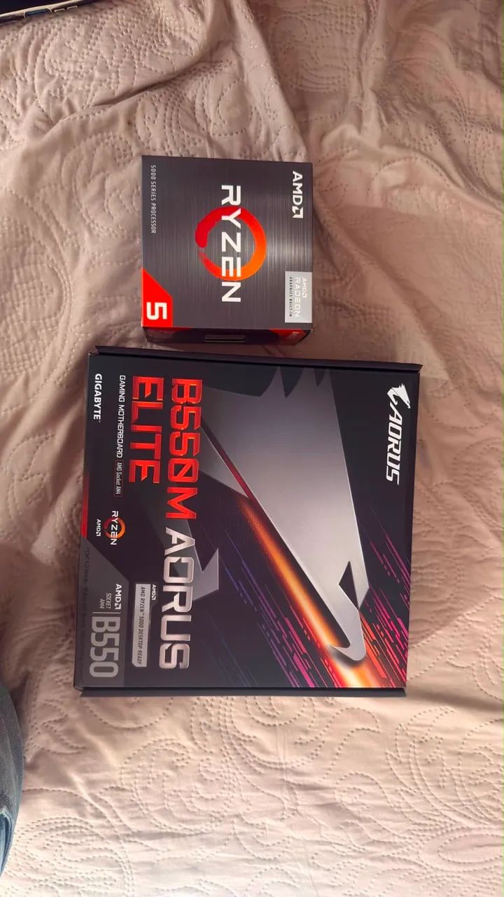 Kit Placa Mãe B550M + Processador Ryzen 5 5600GT - Foto 5
