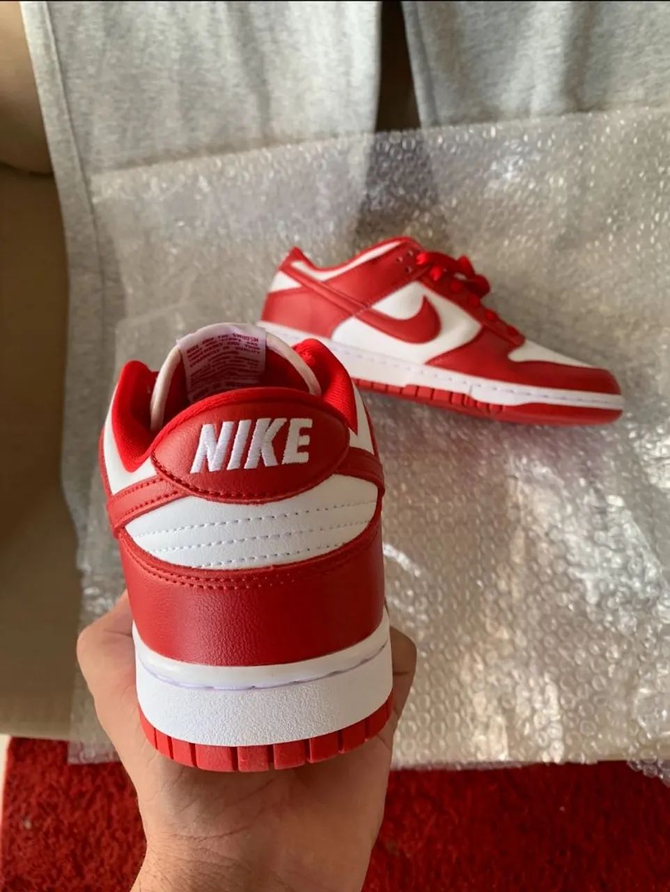 Tênis Nike Dunk Low University Red - Foto 5