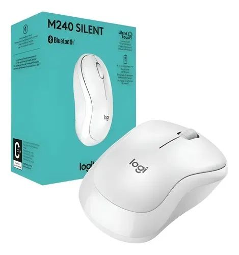 MOUSE OFFICE BLUETOOTH M240 BRANCO LOGITECH - LOJA DADO DIGITAL - Foto 3