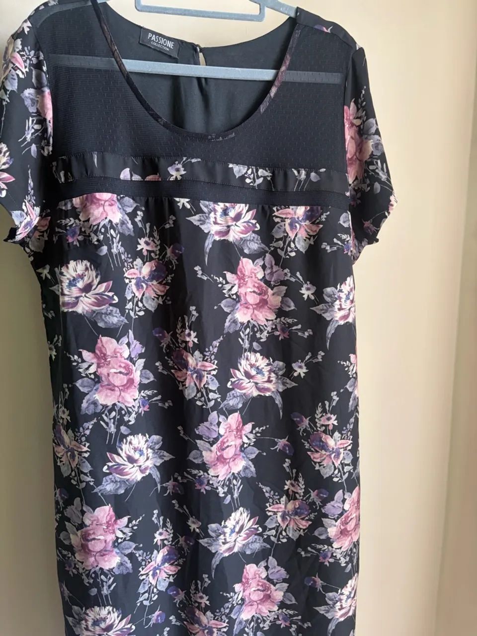 Vestido Florido - Preto