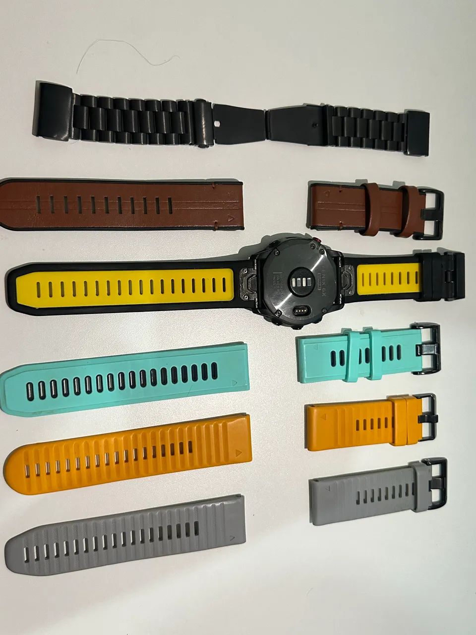 Garmin Fênix 6X Pro Sapphire - Completo | Impecável | 5 Pulseiras - Foto 4