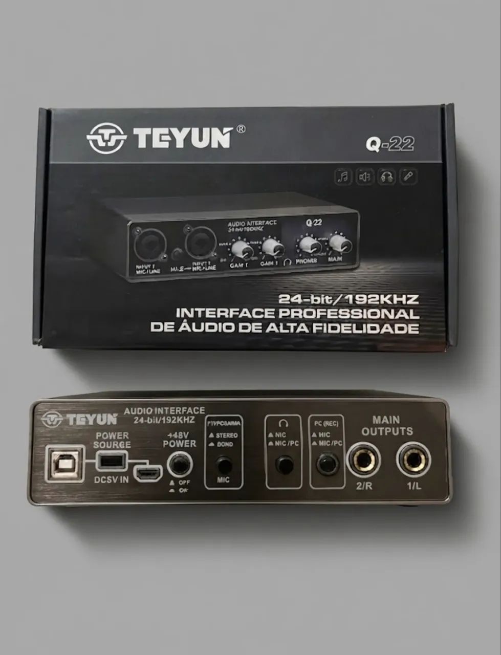 Interface de Áudio- Teyun Q22