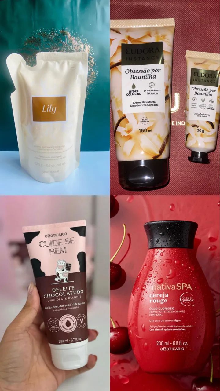Perfume e Hidratantes