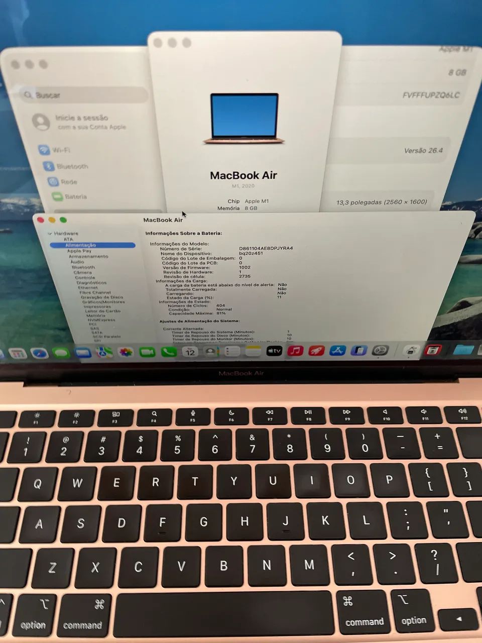 MacBook Air M1 gold (caixa original) - Foto 3
