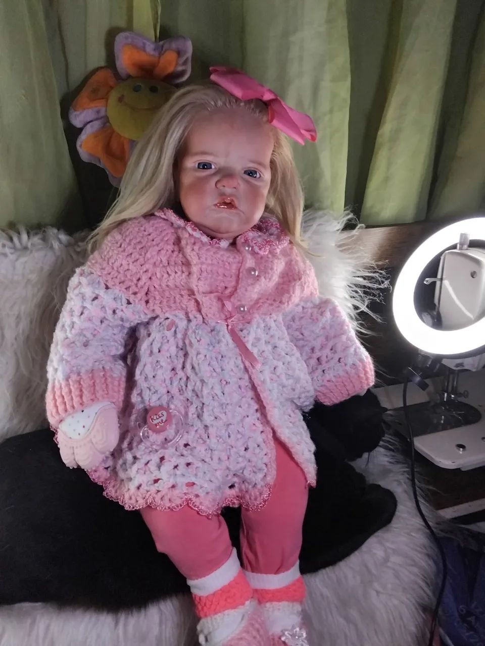 Bebê  Reborn realista terapêuticos 60 cm nova - Foto 5