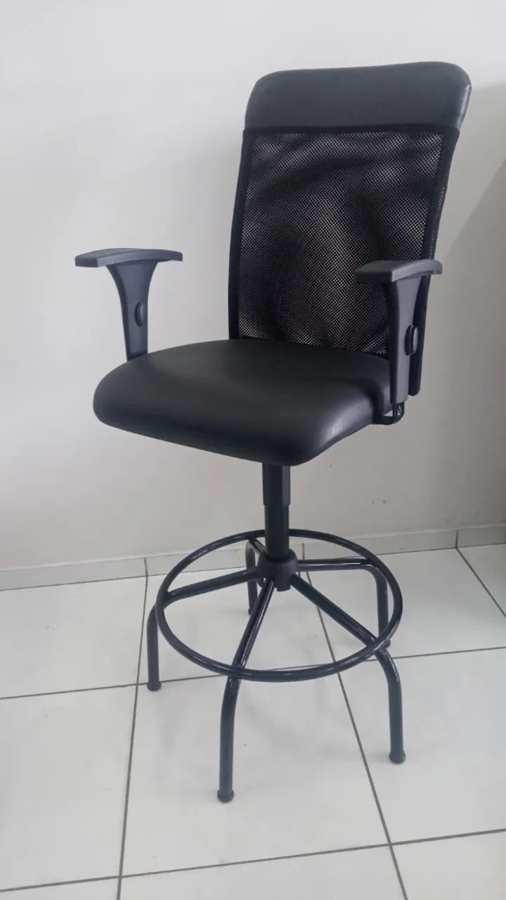 CADEIRA CAIXA ALTA PARA CAIXA OU BANCADAS ALTA E PORTARIAS - Foto 2