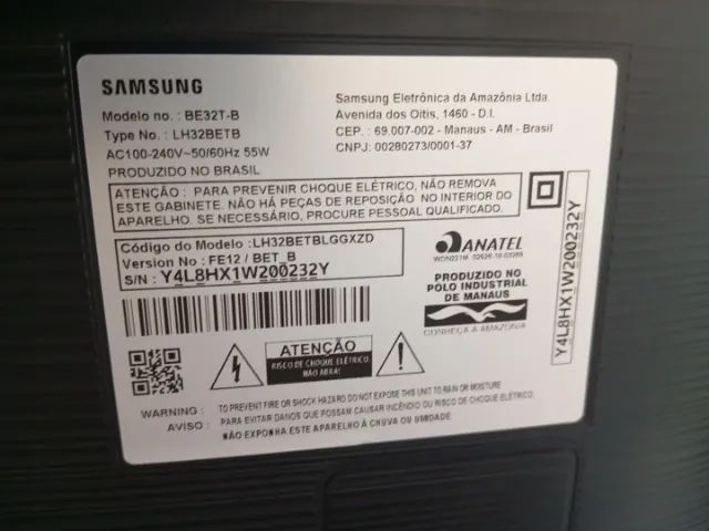 ? TV SAMSUNG 32" - FUNCIONANDO - PARA CONSERTO/PEÇAS ? VENDO TV SAMSUNG 32 POLEGADAS  - Foto 2