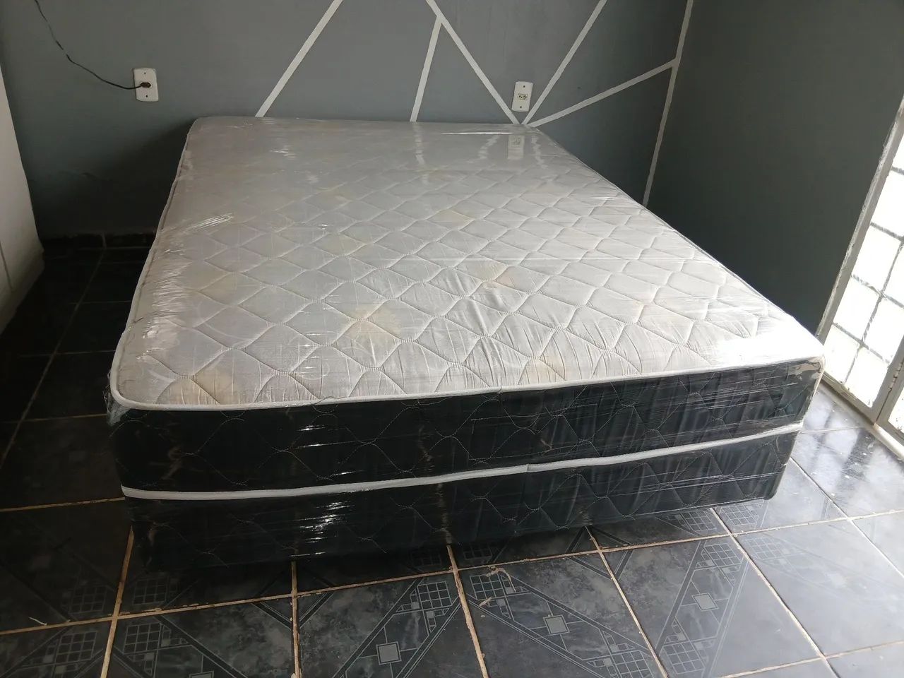 Cama Box Casal De Espuma Higienizada - Foto 4