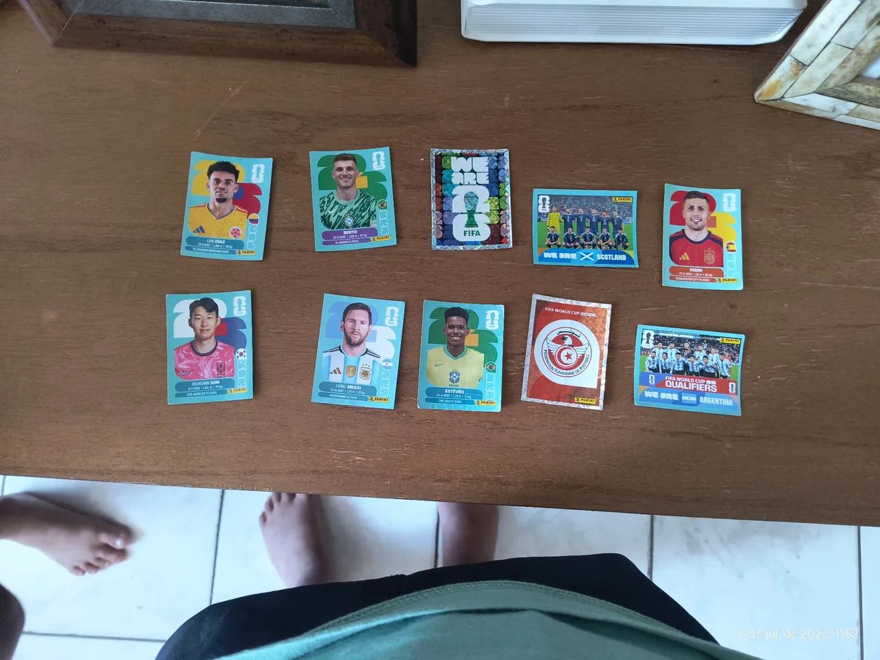 22 figurinhas da copa rara com messi - Foto 2