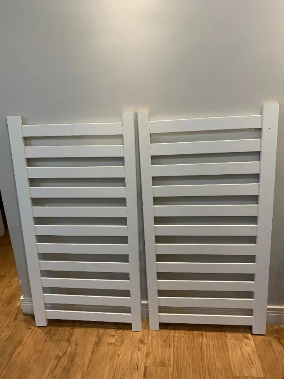 Par de Grades para Berço Americano em MDF Branco - Foto 3