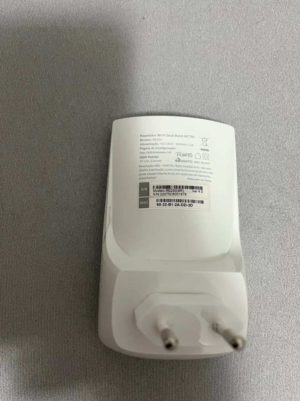 Repetidor de sinal wireless Tp-link RE 200 Usado - Foto 3