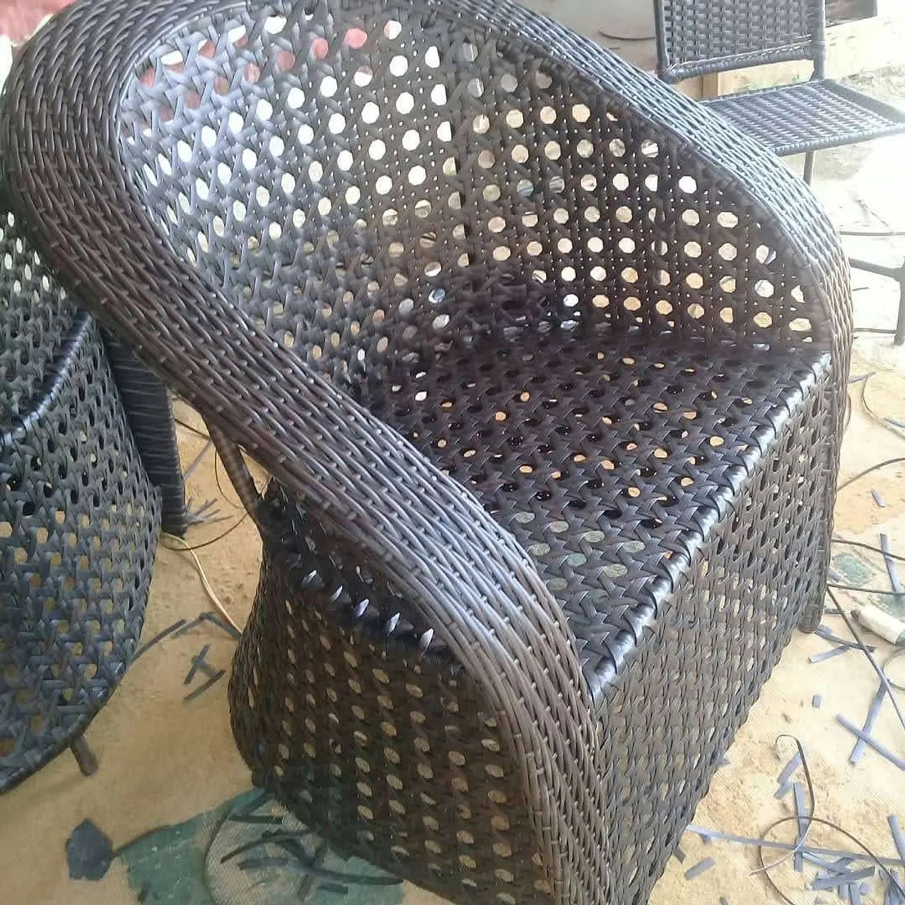 Conjunto de sofá em fibras sintéticas  - Foto 2