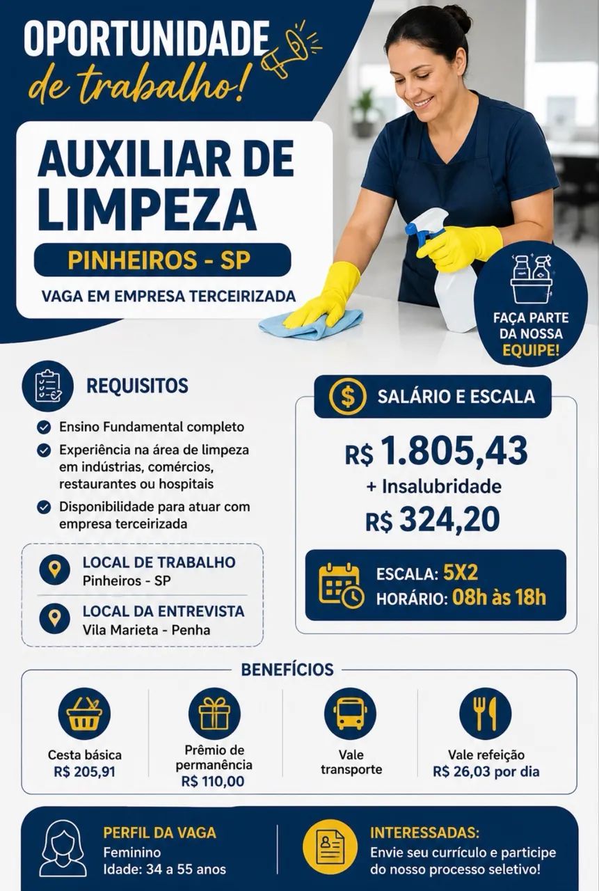 Auxiliar de Limpeza 