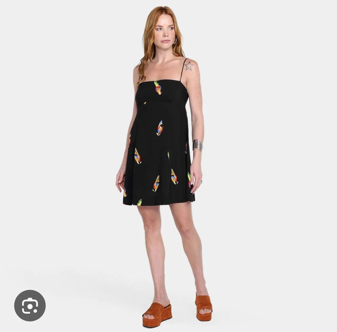 Vestido Curto Farm tucano 
