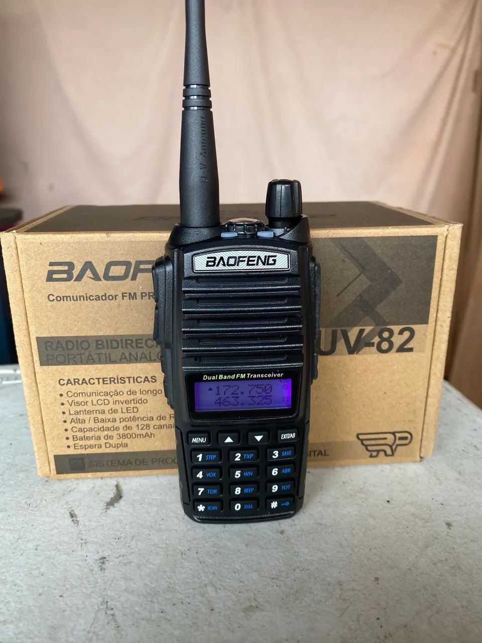 Rádio comunicador Baofeng uv82 uv 82 uv-82