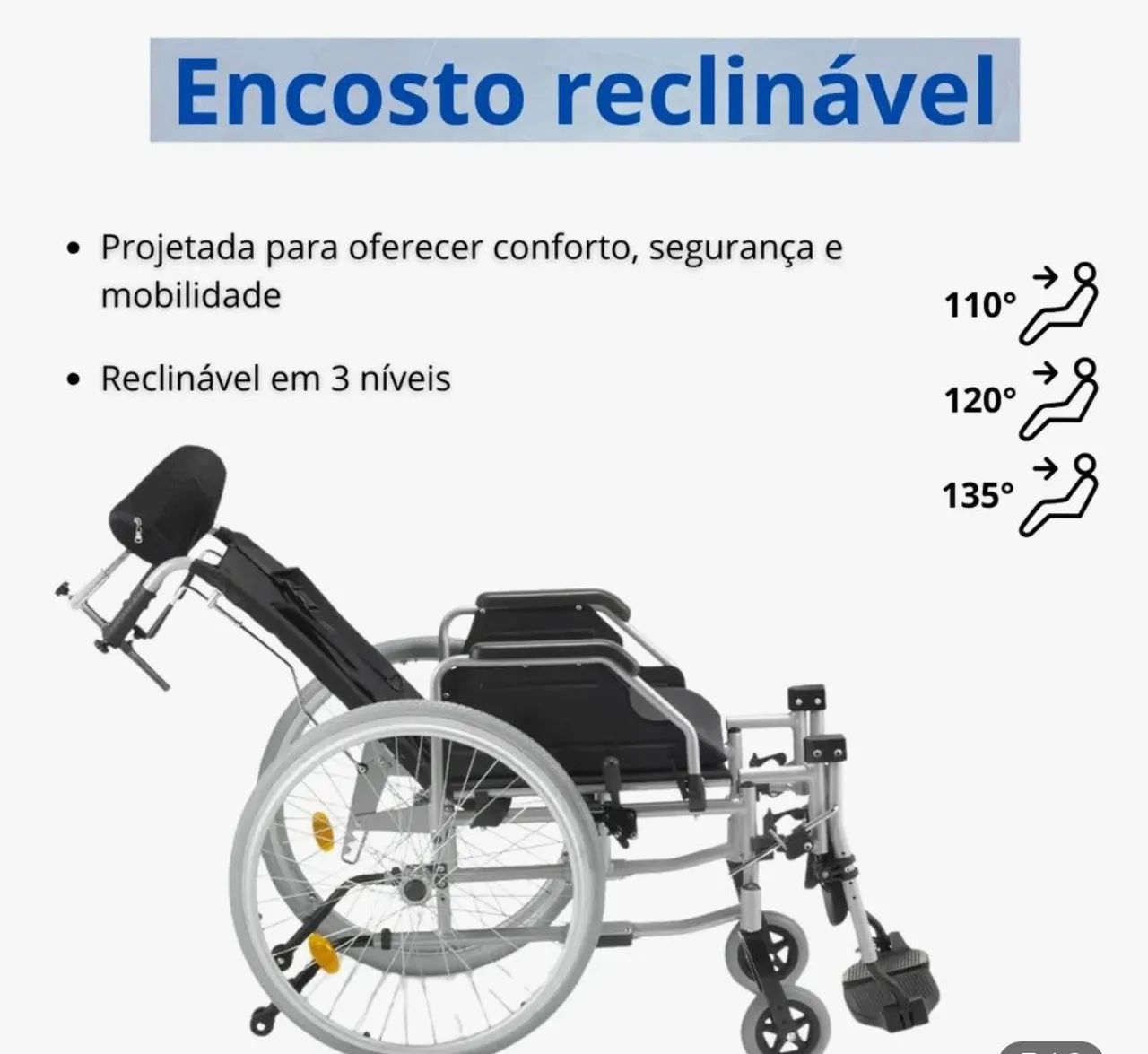 Cadeira de rodas semi nova