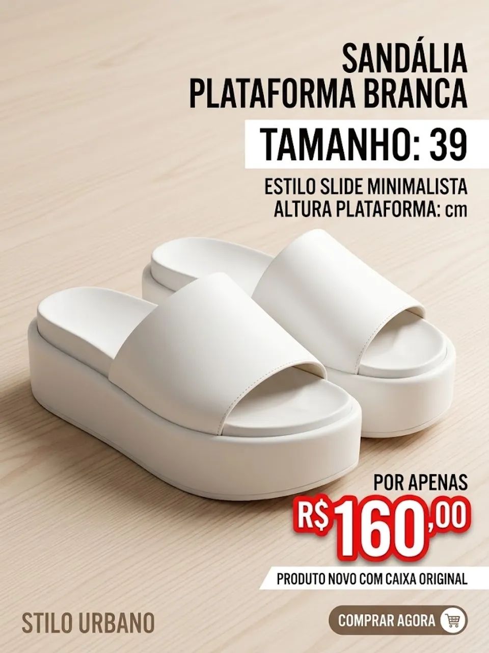 Sandália plataforma 