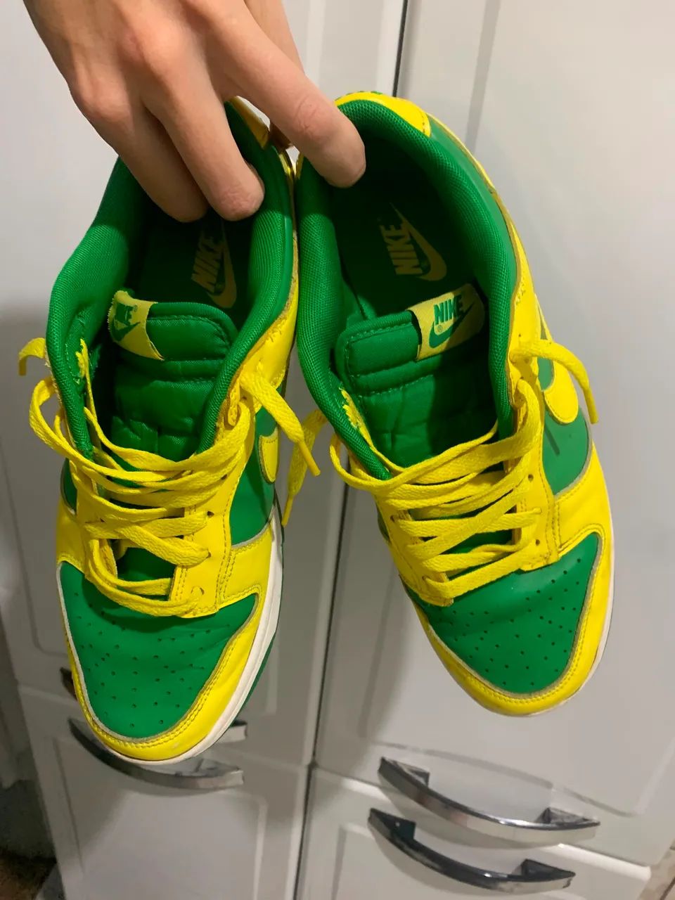 TÊNIS NIKE DUNK ORIGINAL BRASIL AMARELO E VERDE - Foto 2