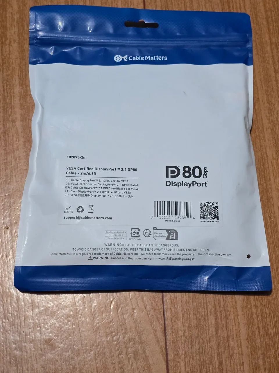 Cabo displayport 2.1 cable matters - Leia Todo Anúncio!!! - Foto 2