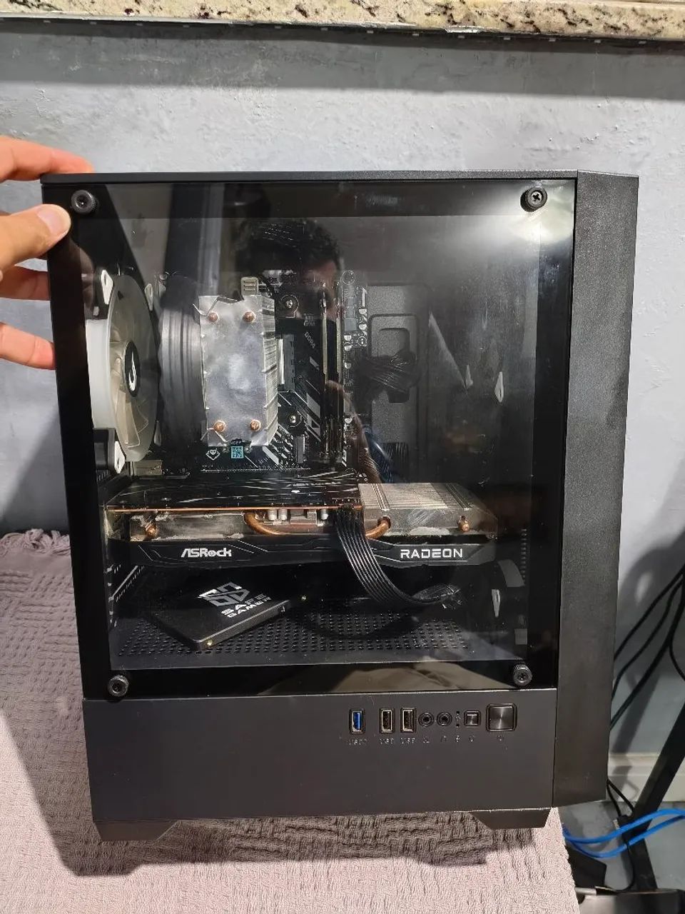 vendo PC Gemer completo com mouse teclado sem fio e monitor  - Foto 3