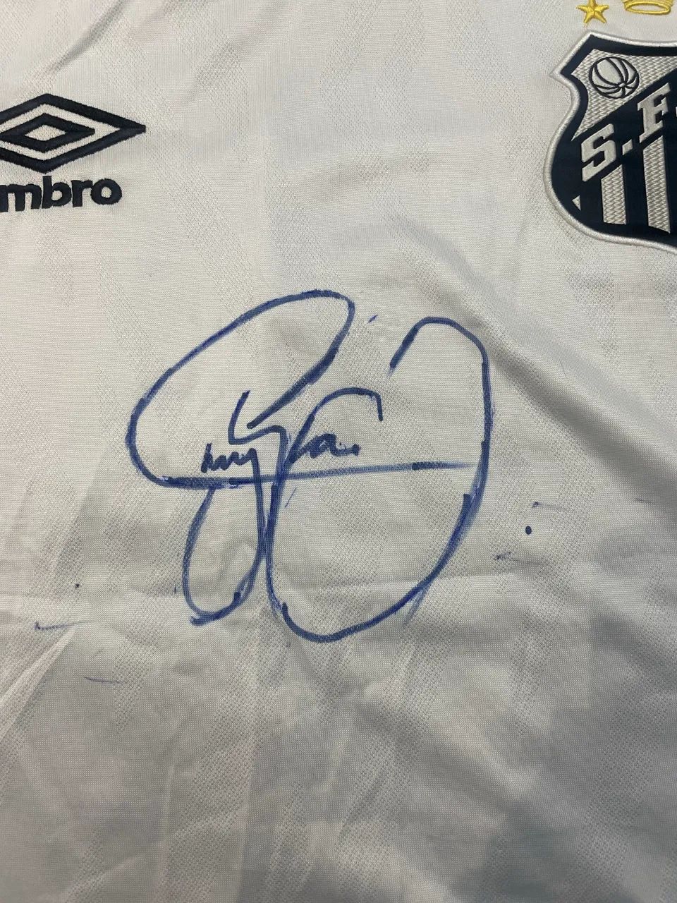 CAMISA SANTOS AUTOGRAFADA NEYMAR JR