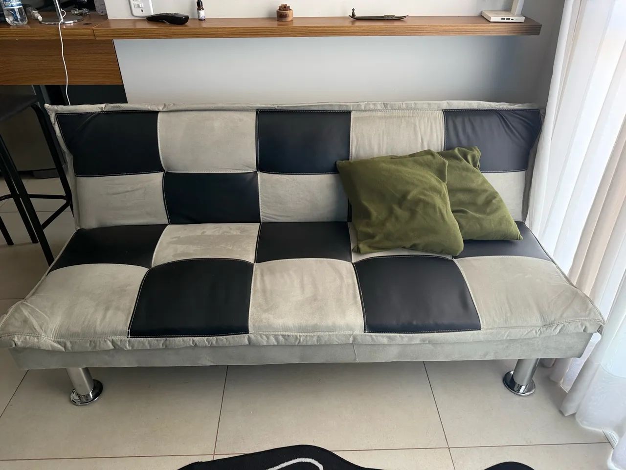 Sofá cama Xadrez 1,70m - Foto 2