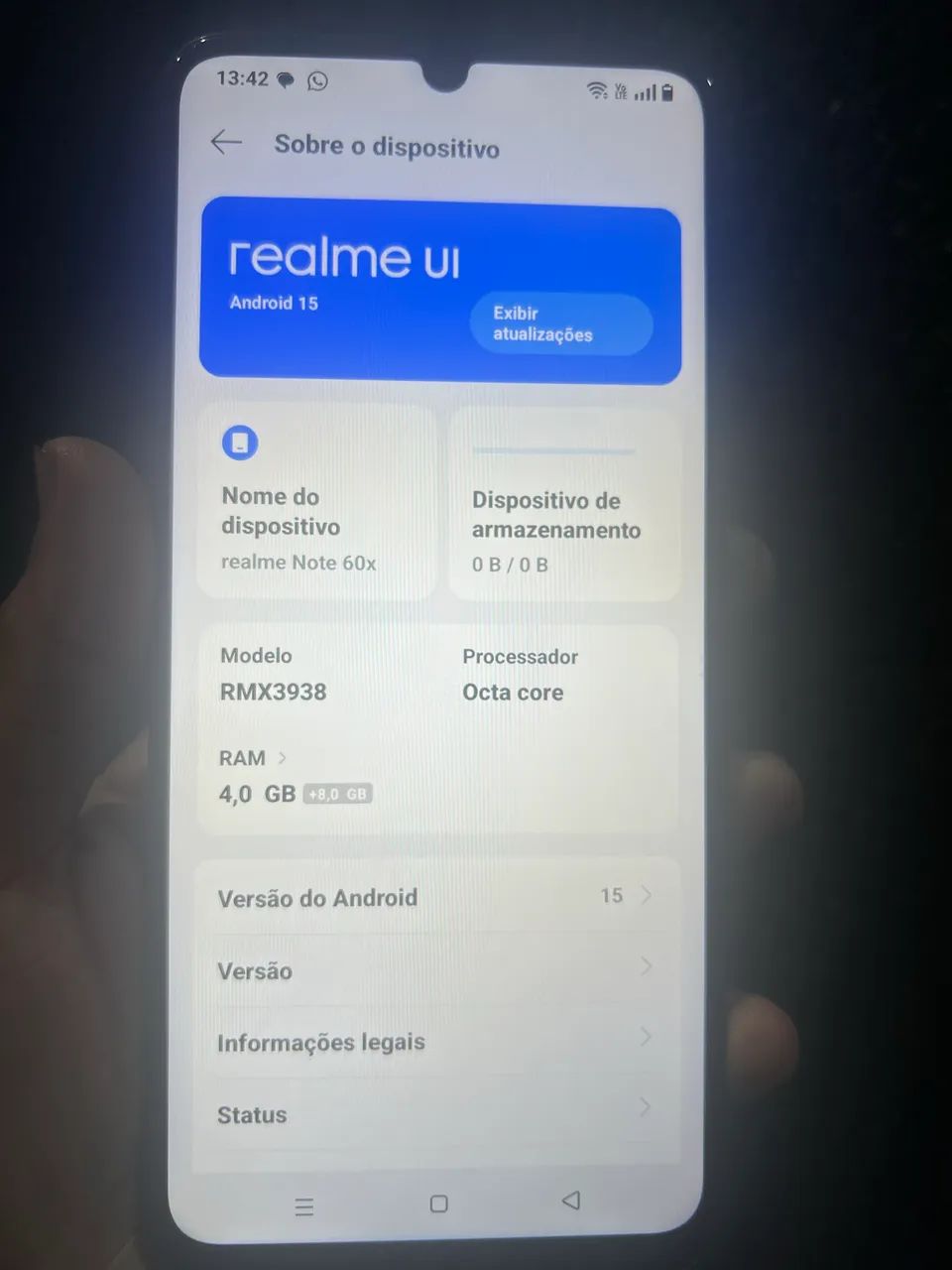 Realme x 60 128 GB 8de ram