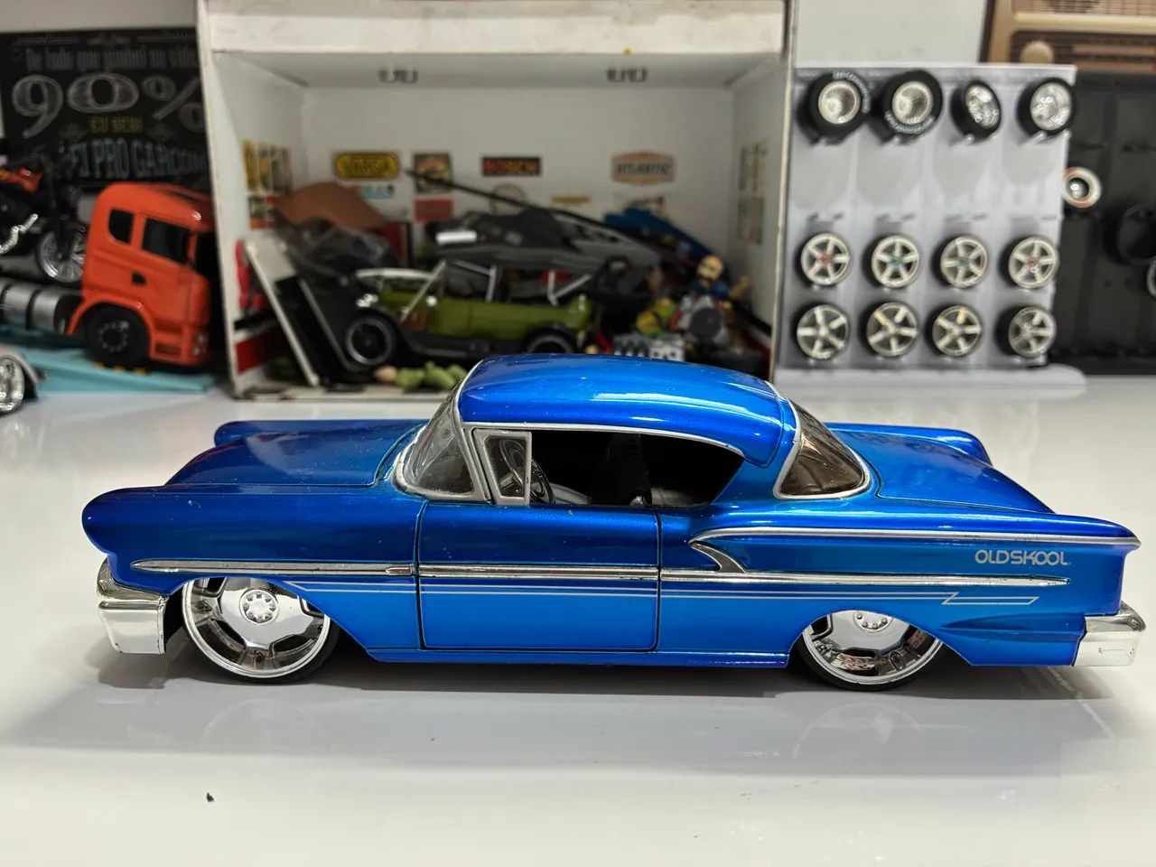 Miniatura Impala 58 azulão  - Foto 5