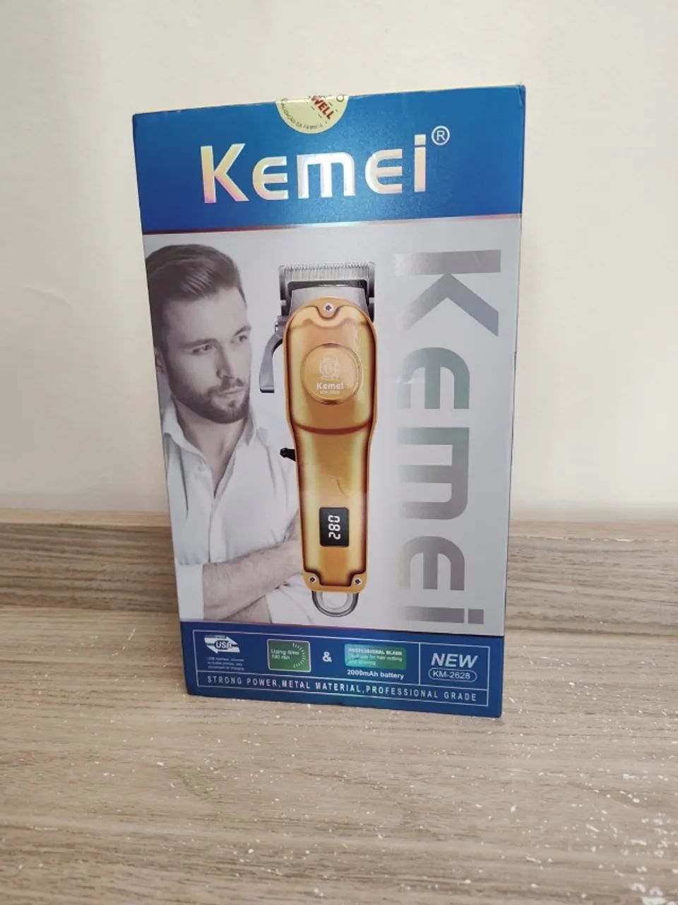 Máquina De Cortar Cabelo Sem Fio Kemei  - Foto 3