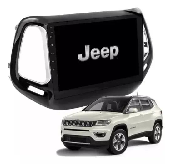 Central Multimídia Jeep Compass Android 9 Polegadas Carplay Gps Tv On Line Youtube Linda!