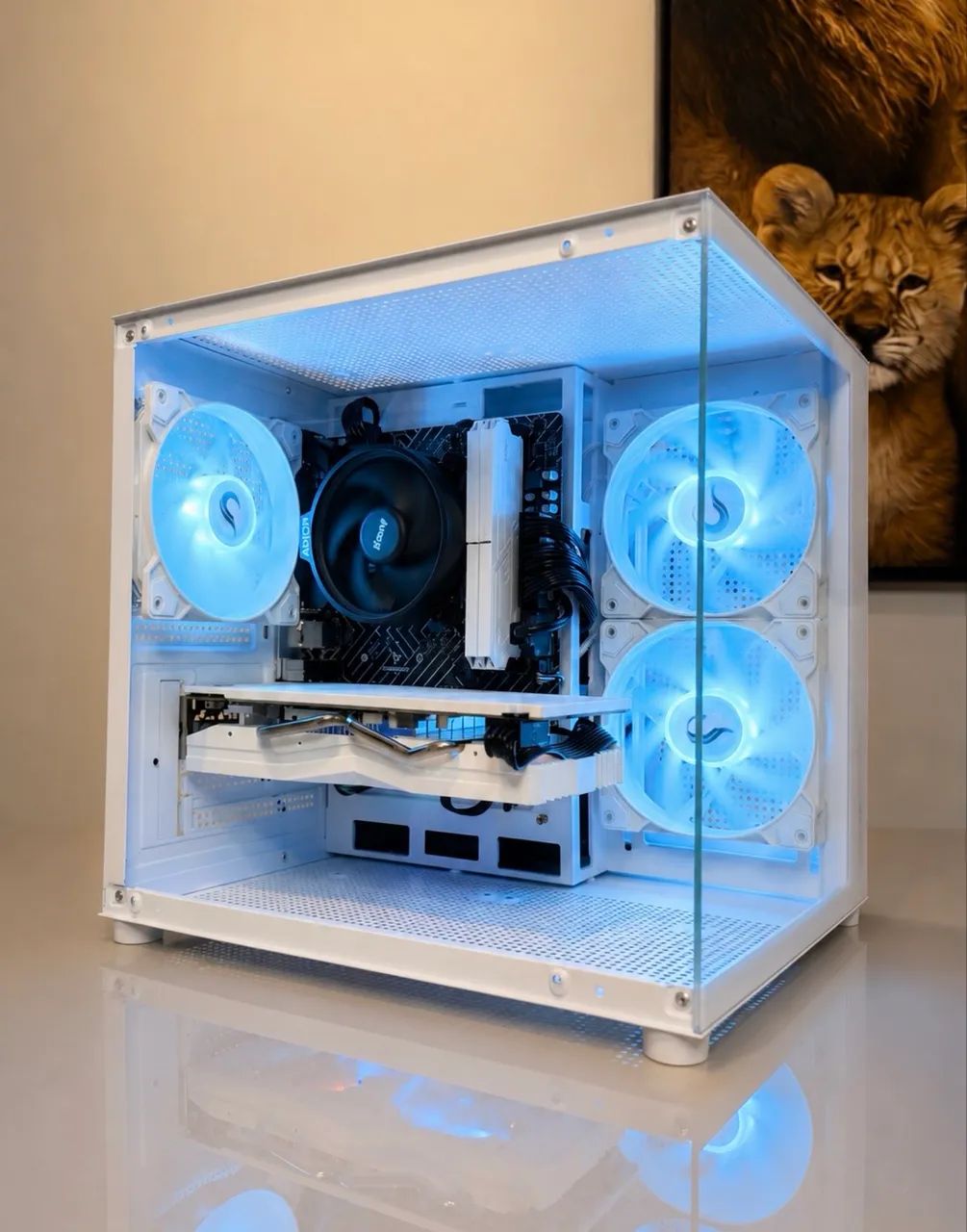 PC Gamer Full white Ryzen novo na caixa  - Foto 3
