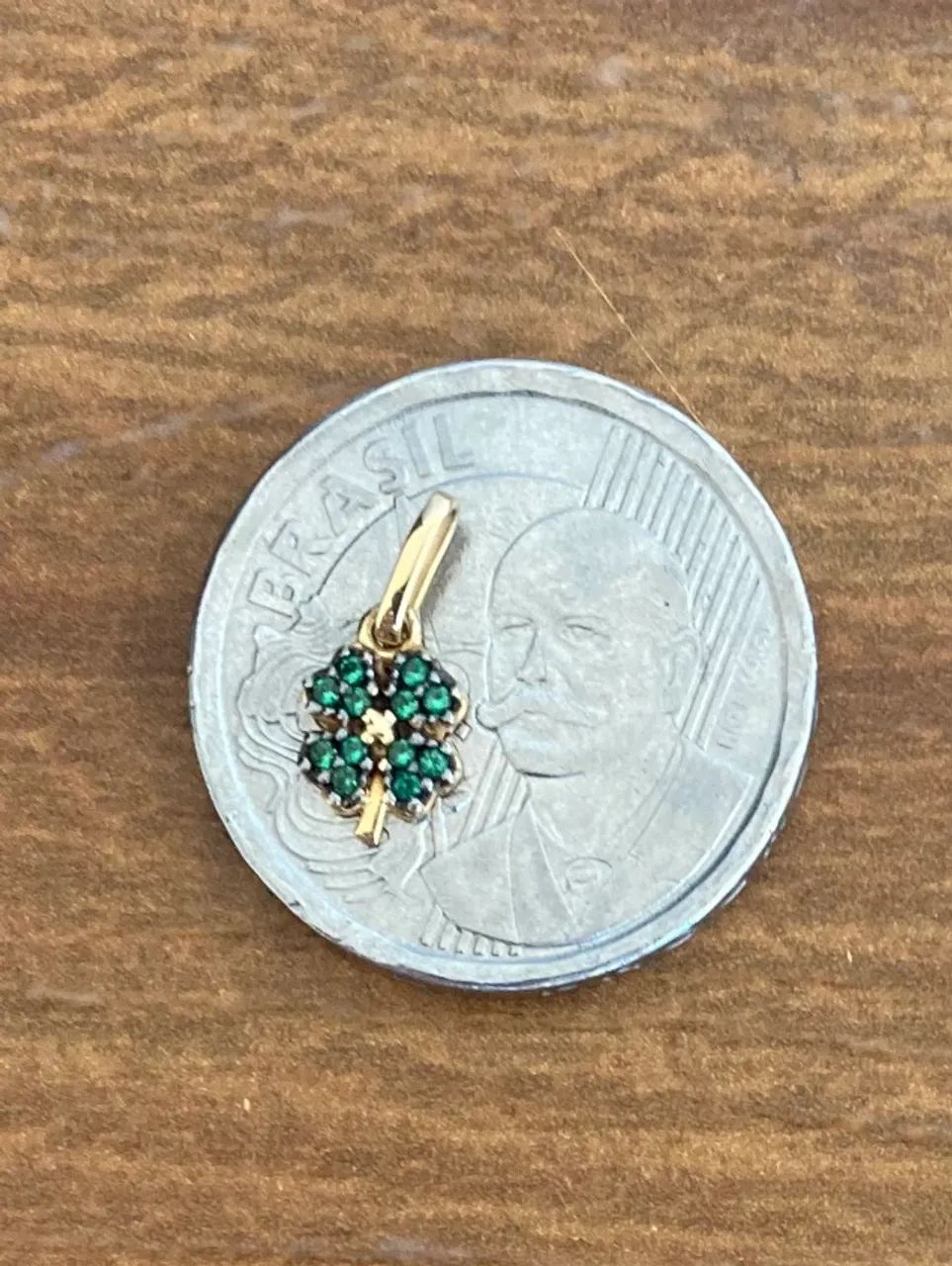 Pingente Trevo Ouro 18k - Foto 3