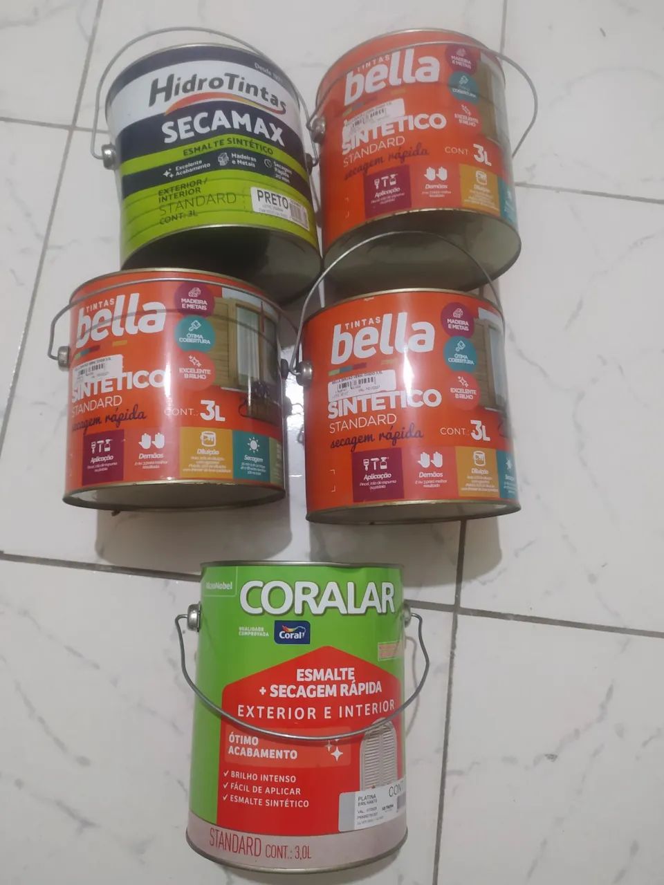 05 tintas Esmalte sintético em promoção 